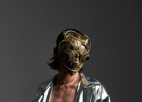 Steampunk Robot Mechanical Party and Costume Mask