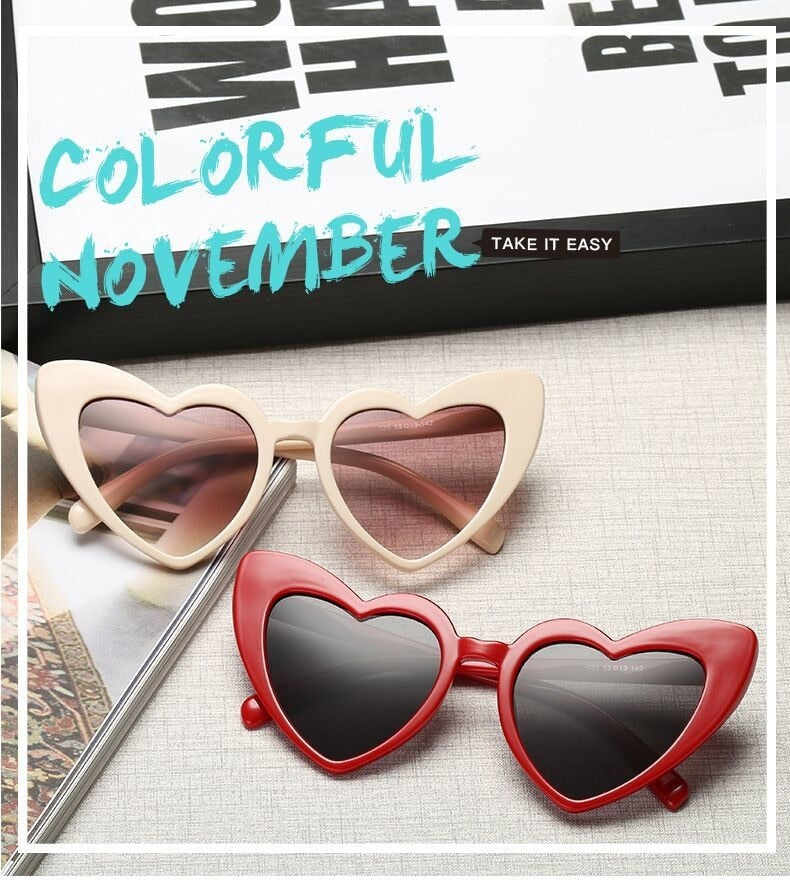 Love Heart Shaped Sunglasses