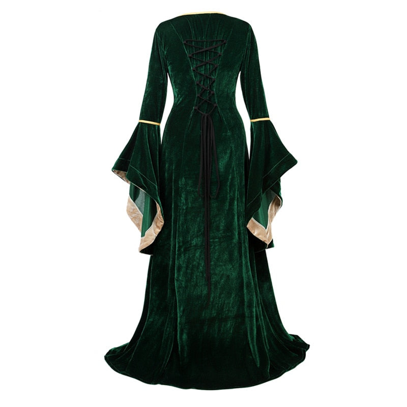 Velvet Irish Renaissance Dress Medieval Victorian Costume Dress