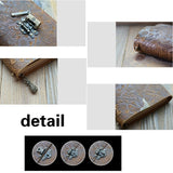 Lock and Key Embossed Pattern Faux Leather Notebook