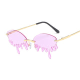 Rimless Dripping Sunglasses