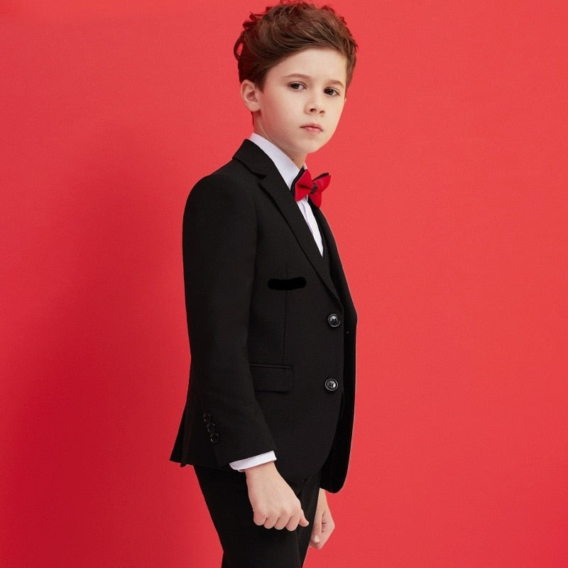 Boys James Bond 007 Suit Kids Black Formal Suit