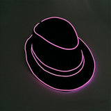LED Light Up Jazz Hat and Ties Glow Neon Party Costumes