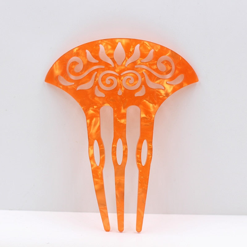 Brincos Flamencos Acetic Acid Plate Colourful Hair Combs