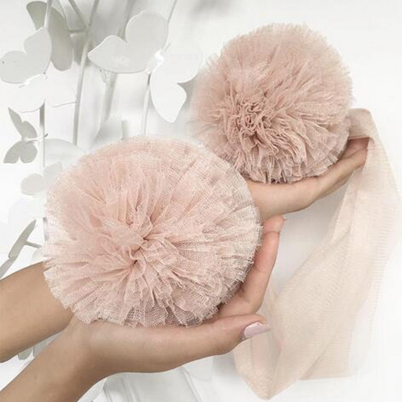 Netting Pompoms Canopy Decoration Nursery Kids Room Decor