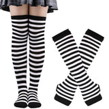Sanderson Sisters Striped Cotton Socks and Fingerless Gloves Sets