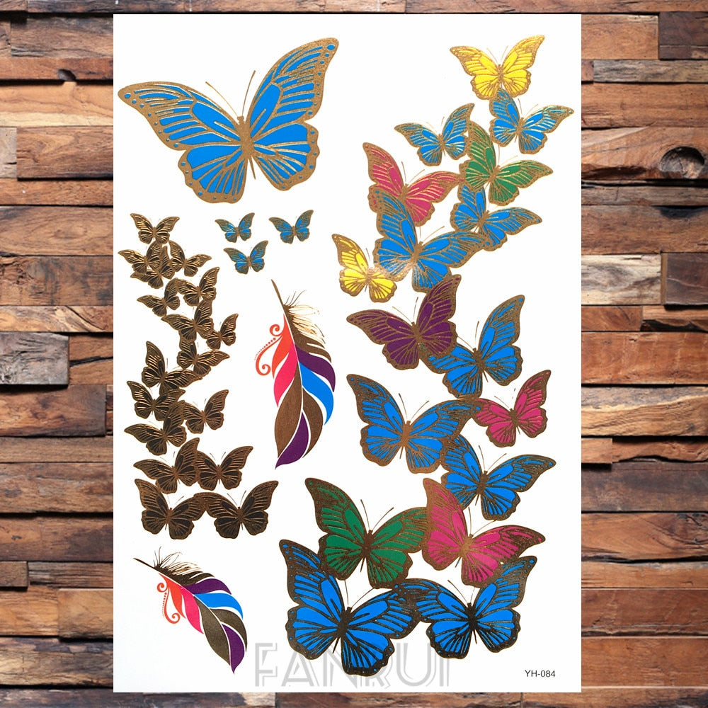 Gold Temporary Tattoos