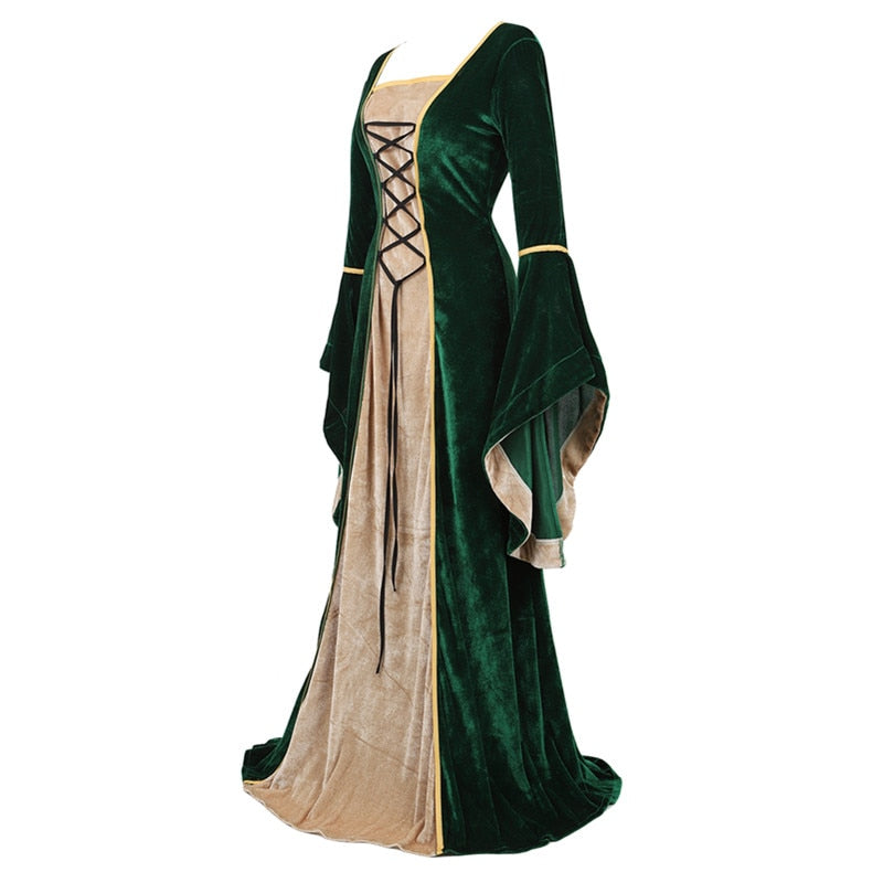 Velvet Irish Renaissance Dress Medieval Victorian Costume Dress