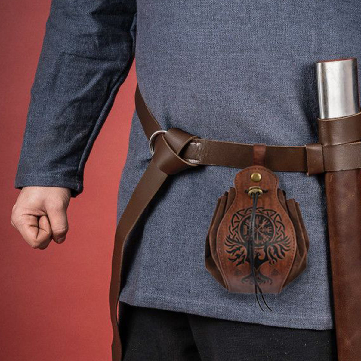 Medieval Money Pouch Bags LARP Costume Accessory Drawstring Bag Coin Purses