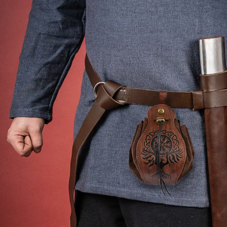 Medieval Money Pouch Bags LARP Costume Accessory Drawstring Bag Coin Purses