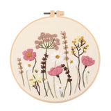 Meadow Flowers Embroidery Starter Kit With Pattern and Instructions and Hoop