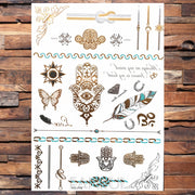 Gold Temporary Tattoos