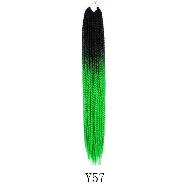 Mermaid Hair Extensions Twist Crochet Braided Hair 30 Strands