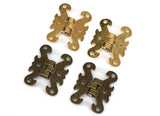 2pcs Mini Hinges for Cabinets or Treasure Boxes
