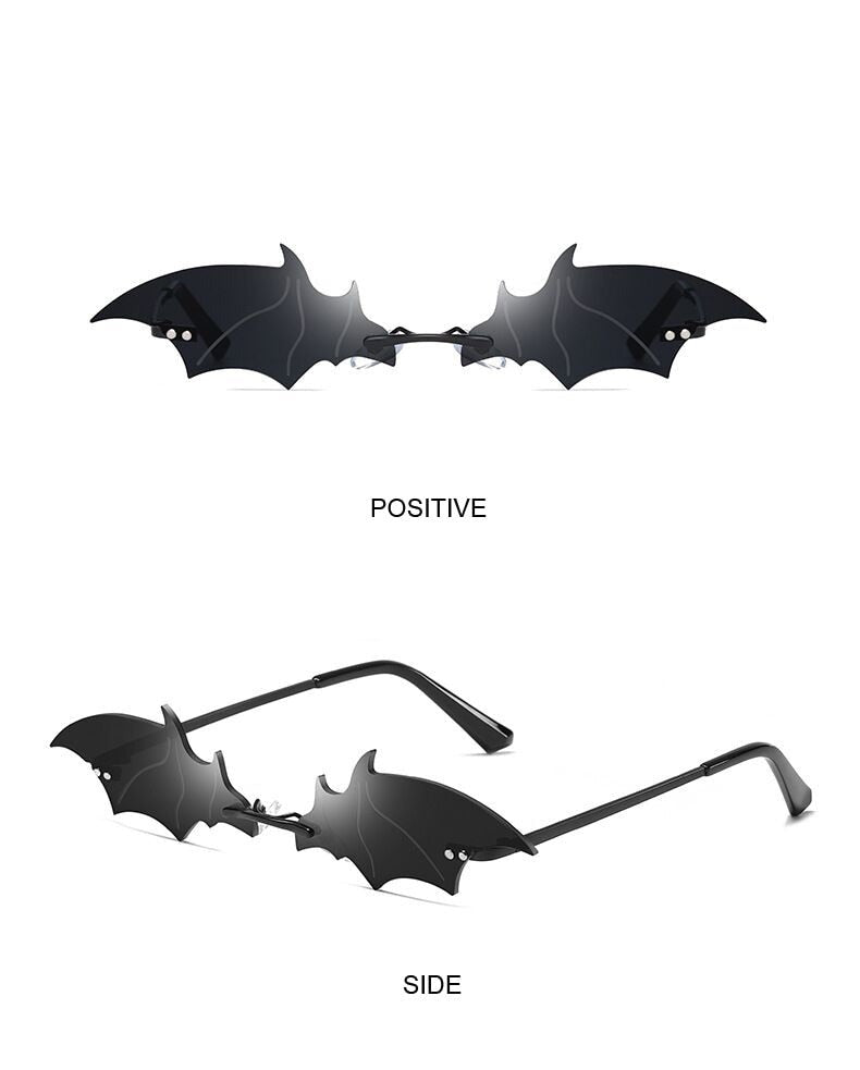Rimless Batwing Sunglasses