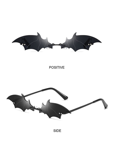 Rimless Batwing Sunglasses