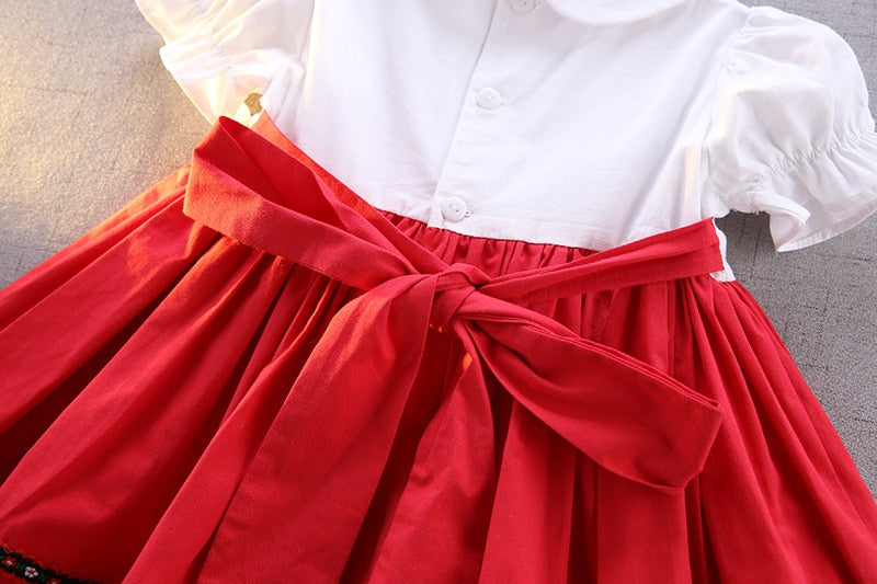 Baby Bavarian Dirndl Dress Children Oktoberfest Costumes German Baby Girl Heidi Costume