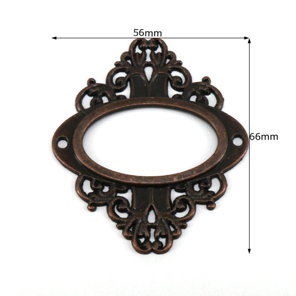 5pcs Antique Medicine Drawer Cabinet Label Frame Card Holders