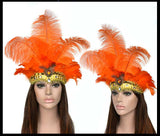 LED Light Carnival Feather Headband Mardi Gras Costume