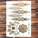 Gold Temporary Tattoos
