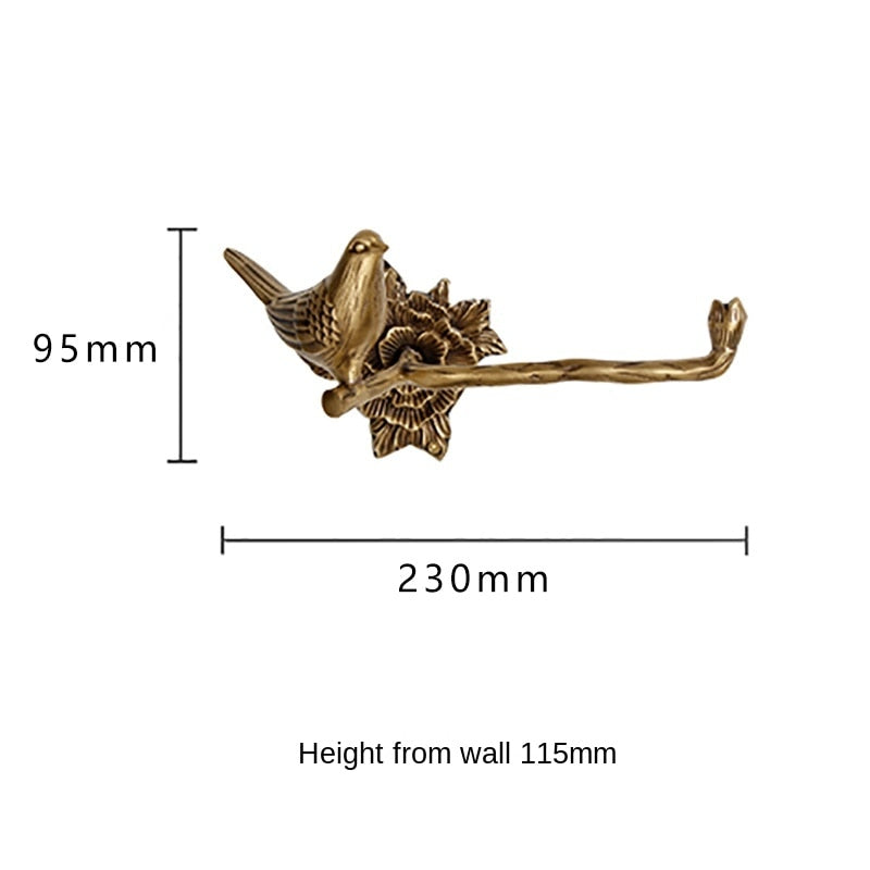 Woodland Birdy Bathroom Accessories Bird Towel Ring, Toilet Roll Holder and Towel Bar