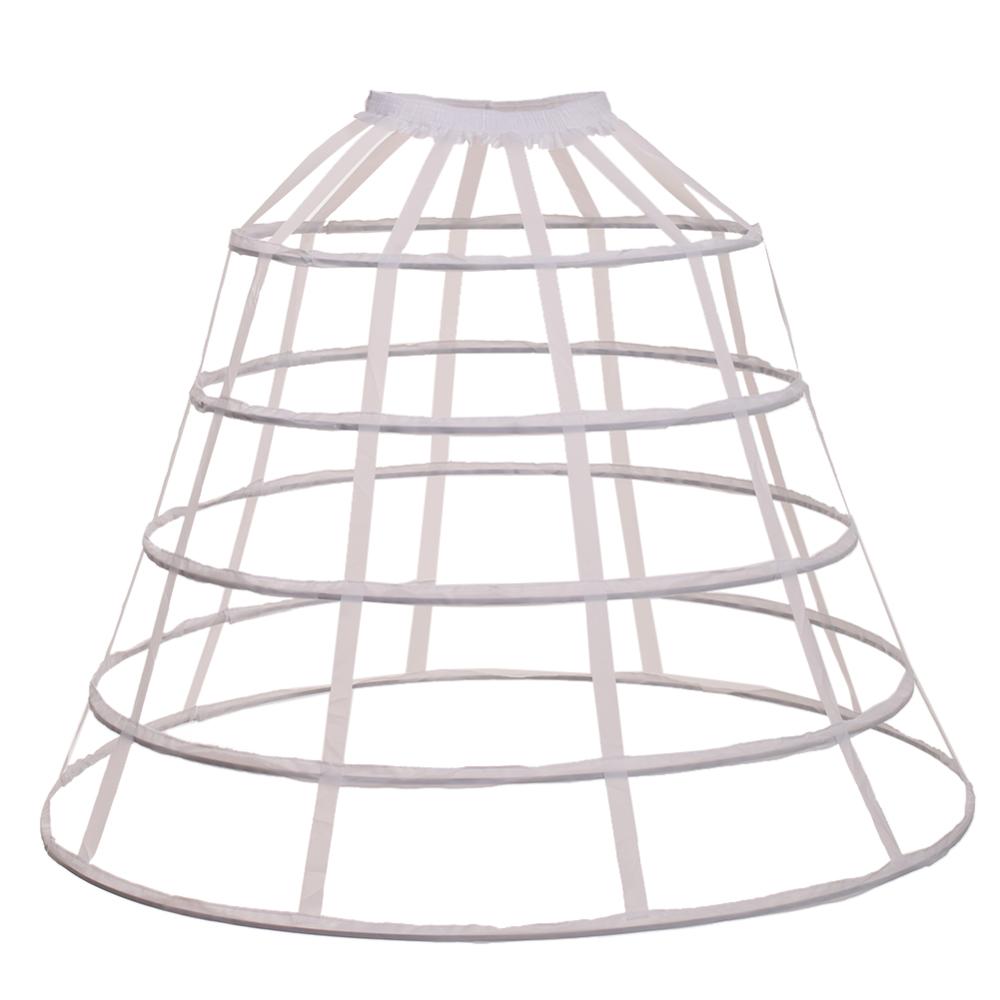 Lolita Birdcage Bustle Victorian Cage Petticoat Skirt 5 Hoops