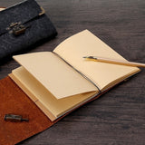 Lock and Key Embossed Pattern Faux Leather Notebook