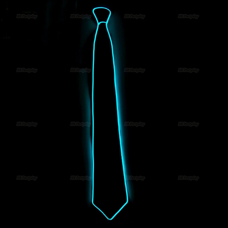 LED Light Up Jazz Hat and Ties Glow Neon Party Costumes
