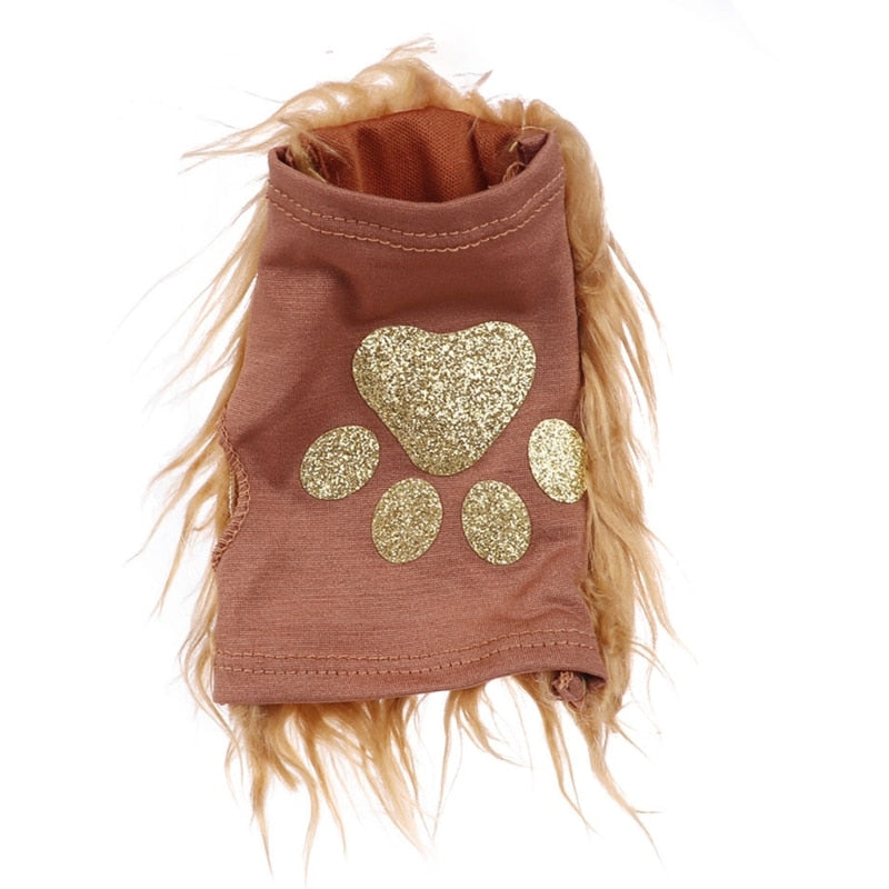Lion Plush Ears Headband Tail and Paws Set Halloween Costume for Adults and Kids