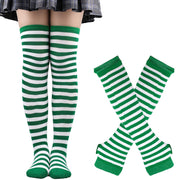 Sanderson Sisters Striped Cotton Socks and Fingerless Gloves Sets