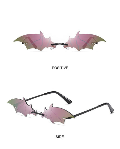 Rimless Batwing Sunglasses