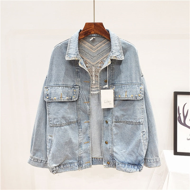 Florence Embroidered Tassel Denim Jacket