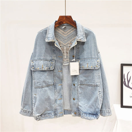 Florence Embroidered Tassel Denim Jacket