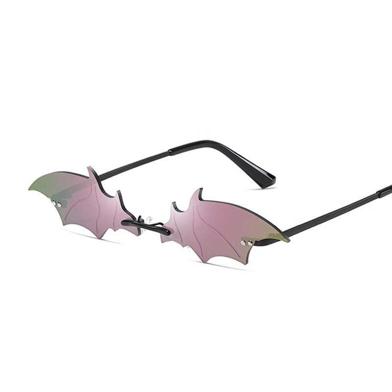 Rimless Batwing Sunglasses