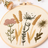 Meadow Flowers Embroidery Starter Kit With Pattern and Instructions and Hoop
