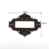 5pcs Antique Medicine Drawer Cabinet Label Frame Card Holders