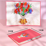 Pop-Up Flower Card 3D Greeting Card