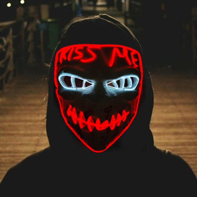 Glowing Cosplay LED Joker Masks