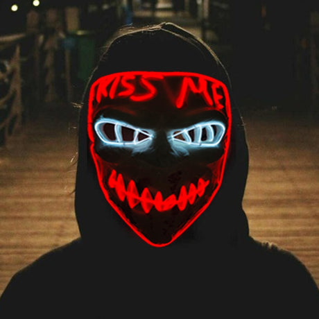 Glowing Cosplay LED Joker Masks