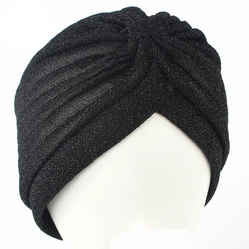 Glittery Turbans Knot Twist Head Wraps