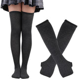 Sanderson Sisters Striped Cotton Socks and Fingerless Gloves Sets