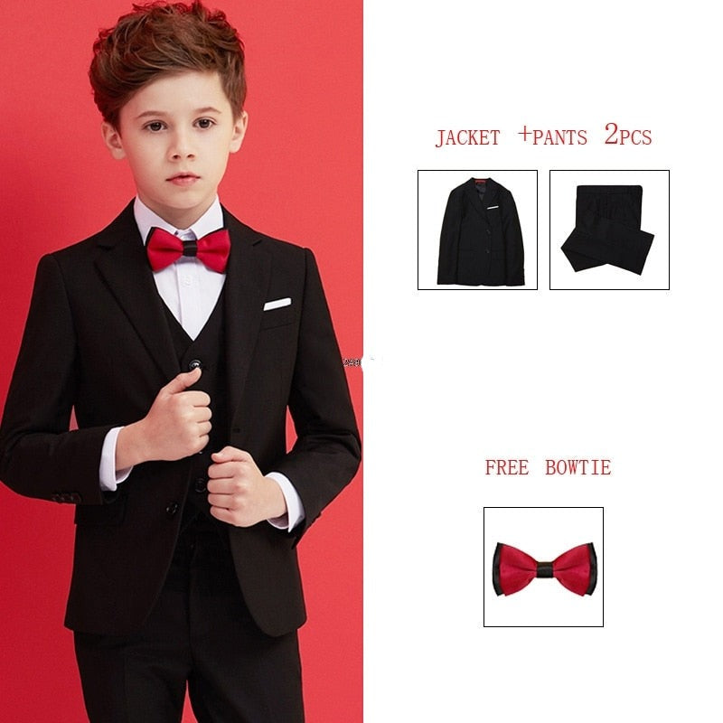 Boys James Bond 007 Suit Kids Black Formal Suit