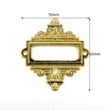 5pcs Antique Medicine Drawer Cabinet Label Frame Card Holders