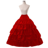 5-layer Lolita Petticoat Skirt Drawstring Adjustable Height and Waist