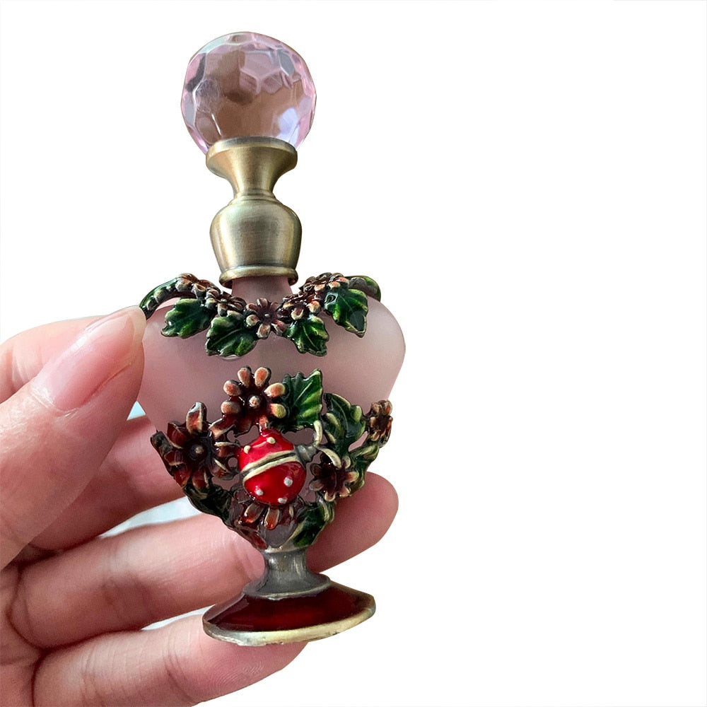 Ladybug Crystal Heart Perfume Bottle