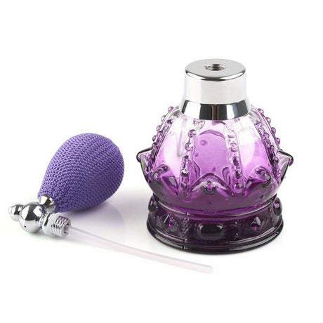 Purple Puff Perfume Bottle Refillable Atomizer Spray