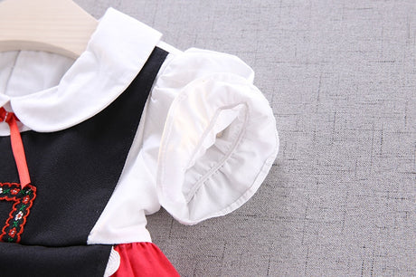 Baby Bavarian Dirndl Dress Children Oktoberfest Costumes German Baby Girl Heidi Costume