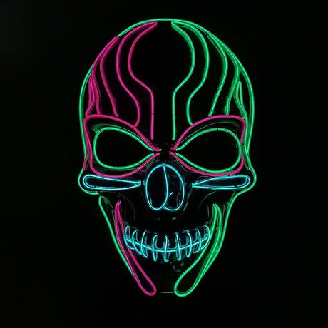 Glowing Cosplay LED Joker Masks