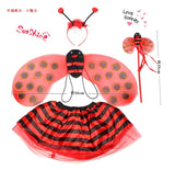 4 Piece Sets Bumble Bee & Ladybug Costumes for Kids