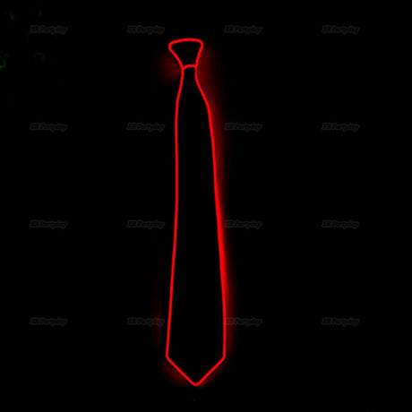 LED Light Up Jazz Hat and Ties Glow Neon Party Costumes